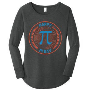 Happy Pi Day Mathematic Math Teacher Student Funny Pi Day Gift Women's Perfect Tri Tunic Long Sleeve Shirt