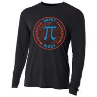 Happy Pi Day Mathematic Math Teacher Student Funny Pi Day Gift Cooling Performance Long Sleeve Crew