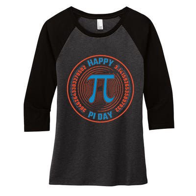 Happy Pi Day Mathematic Math Teacher Student Funny Pi Day Gift Women's Tri-Blend 3/4-Sleeve Raglan Shirt