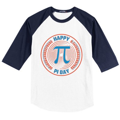 Happy Pi Day Mathematic Math Teacher Student Funny Pi Day Gift Baseball Sleeve Shirt