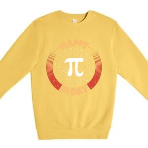 Happy Pi Day Funny Pi Mathematic Math Teacher Gift Premium Crewneck Sweatshirt