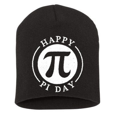 Happy Pi Day Great Gift Short Acrylic Beanie