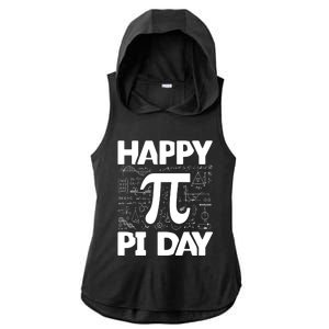 Happy Pi Day Math Teachers Student Professor Pi Day Gift Ladies PosiCharge Tri-Blend Wicking Draft Hoodie Tank