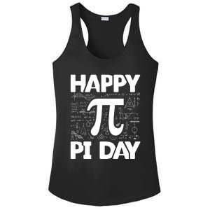 Happy Pi Day Math Teachers Student Professor Pi Day Gift Ladies PosiCharge Competitor Racerback Tank