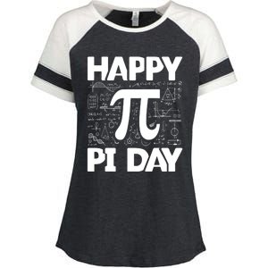 Happy Pi Day Math Teachers Student Professor Pi Day Gift Enza Ladies Jersey Colorblock Tee