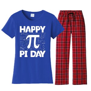 Happy Pi Day Math Teachers Student Professor Pi Day Gift Women's Flannel Pajama Set