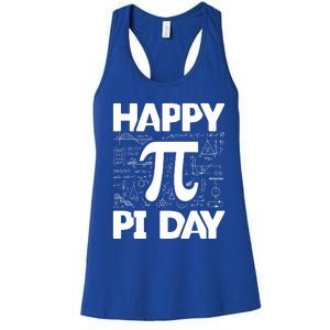 Happy Pi Day Math Teachers Student Professor Pi Day Gift Women's Racerback Tank