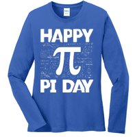 Happy Pi Day Math Teachers Student Professor Pi Day Gift Ladies Long Sleeve Shirt