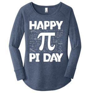 Happy Pi Day Math Teachers Student Professor Pi Day Gift Women's Perfect Tri Tunic Long Sleeve Shirt