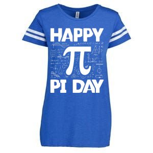 Happy Pi Day Math Teachers Student Professor Pi Day Gift Enza Ladies Jersey Football T-Shirt