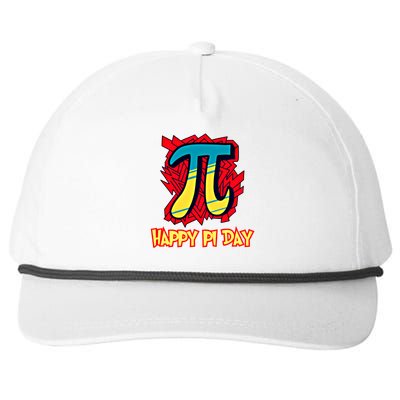 Happy Pi Day Symbol For Math Lovers Great Gift Snapback Five-Panel Rope Hat