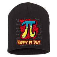 Happy Pi Day Symbol For Math Lovers Great Gift Short Acrylic Beanie