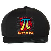 Happy Pi Day Symbol For Math Lovers Great Gift Wool Snapback Cap