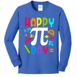 Happy Pi Day Mathematic Math Teachers Math Geeks Student Gift Kids Long Sleeve Shirt