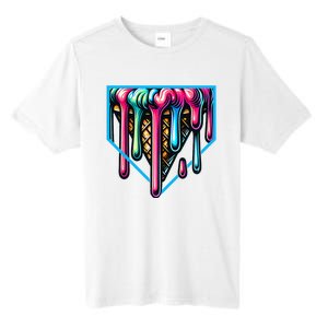 Home Plate Drip Ice Cream Softball & Baseball Tall Fusion ChromaSoft Performance T-Shirt