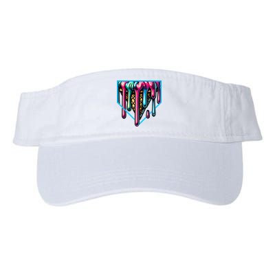 Home Plate Drip Ice Cream Softball & Baseball Visor