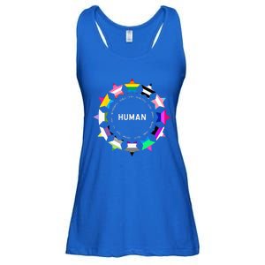 Human Pride Design Human LGBTQ Flag Ladies Essential Flowy Tank