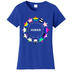 Human Pride Design Human LGBTQ Flag Women's T-Shirt