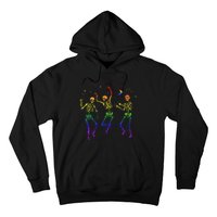 Halloween Pride Dancing Skeletons Celebrate LGBTQ+ Hoodie