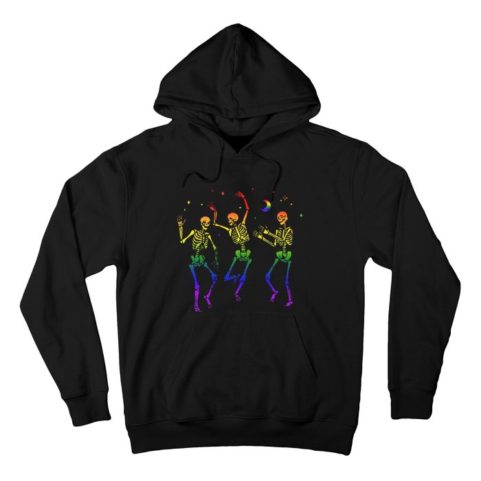 Halloween Pride Dancing Skeletons Celebrate LGBTQ+ Hoodie