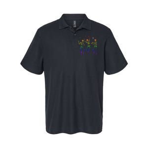 Halloween Pride Dancing Skeletons Celebrate LGBTQ+ Softstyle Adult Sport Polo