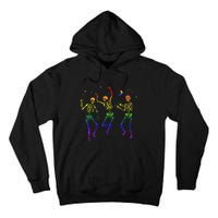 Halloween Pride Dancing Skeletons Celebrate LGBTQ+ Tall Hoodie