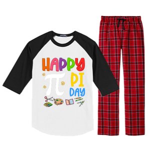 Happy Pi Day Math Teachers Student Professor Pi Day Gift Raglan Sleeve Pajama Set