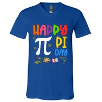 Happy Pi Day Math Teachers Student Professor Pi Day Gift V-Neck T-Shirt