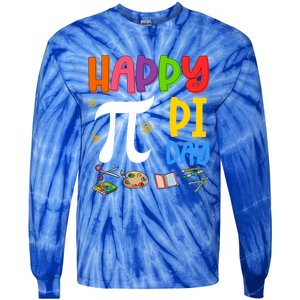 Happy Pi Day Math Teachers Student Professor Pi Day Gift Tie-Dye Long Sleeve Shirt