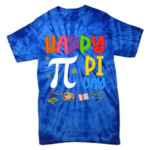 Happy Pi Day Math Teachers Student Professor Pi Day Gift Tie-Dye T-Shirt