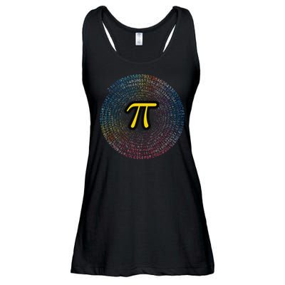 Happy Pi Day 314 Pi Spiral Symbol Math Science Lover Nerdy Gift Ladies Essential Flowy Tank