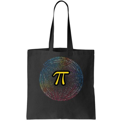 Happy Pi Day 314 Pi Spiral Symbol Math Science Lover Nerdy Gift Tote Bag