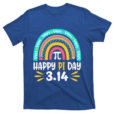 Happy Pi Day Mathematic Math Teacher Gift Rainbow T-Shirt