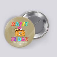 Happy Pi Day Funny Math Coach Teacher Pi Day Coquette Bow Button