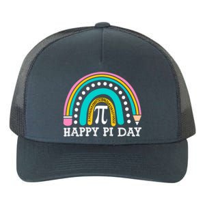 Happy Pi Day Rainbow Math Teacher Pi Day Gift Yupoong Adult 5-Panel Trucker Hat