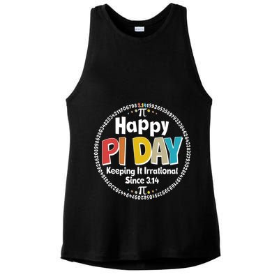 Happy Pi Day Keeping It Irrational Since 3.14 Ladies PosiCharge Tri-Blend Wicking Tank