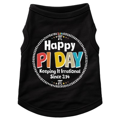 Happy Pi Day Keeping It Irrational Since 3.14 Doggie Tank