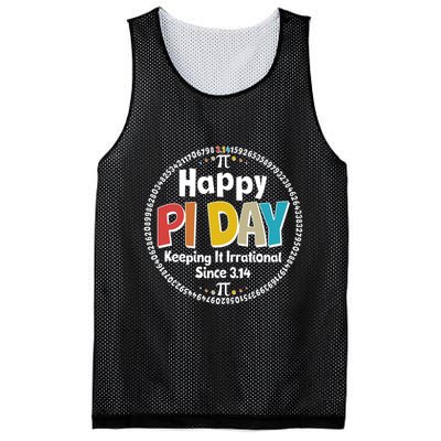 Happy Pi Day Keeping It Irrational Since 3.14 Mesh Reversible Basketball Jersey Tank