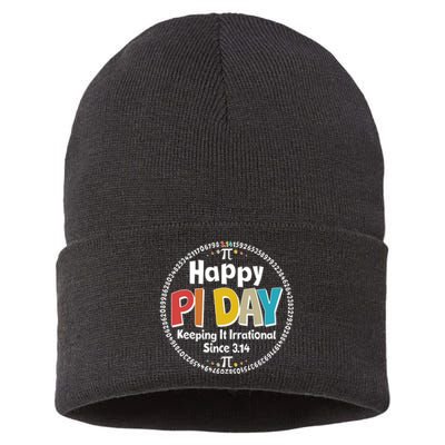 Happy Pi Day Keeping It Irrational Since 3.14 Sustainable Knit Beanie