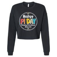 Happy Pi Day Keeping It Irrational Since 3.14 Cropped Pullover Crew