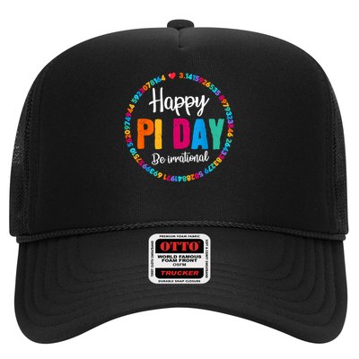 Happy Pi Day Pie Funny Math Coach Teacher Pi Day Lover Nerdy Trucker Hat