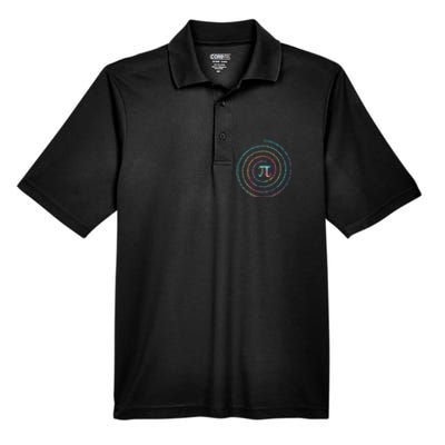 Happy Pi Day Tie Dye Pi Mathematic Math Teachers Men's Origin Performance Pique Polo