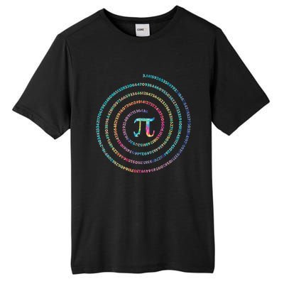 Happy Pi Day Tie Dye Pi Mathematic Math Teachers Tall Fusion ChromaSoft Performance T-Shirt