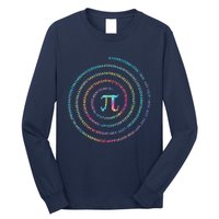 Happy Pi Day Tie Dye Pi Mathematic Math Teachers Long Sleeve Shirt