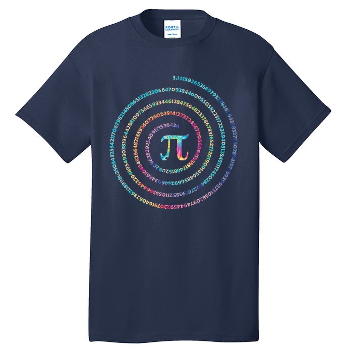 Happy Pi Day Tie Dye Pi Mathematic Math Teachers Tall T-Shirt