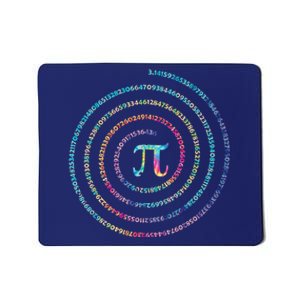 Happy Pi Day Tie Dye Pi Mathematic Math Teachers Mousepad