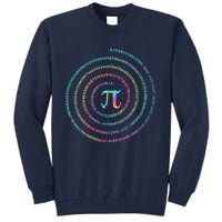 Happy Pi Day Tie Dye Pi Mathematic Math Teachers Tall Sweatshirt