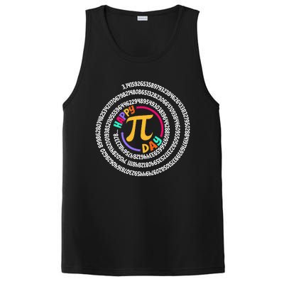 Happy Pi Day 3.14 Mathematic Math Teacher PosiCharge Competitor Tank