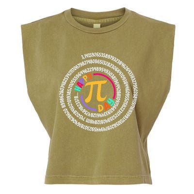 Happy Pi Day 3.14 Mathematic Math Teacher Garment-Dyed Women's Muscle Tee