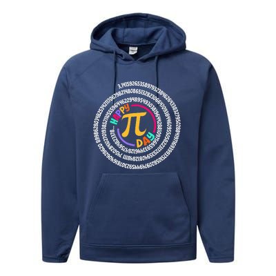 Happy Pi Day 3.14 Mathematic Math Teacher Performance Fleece Hoodie